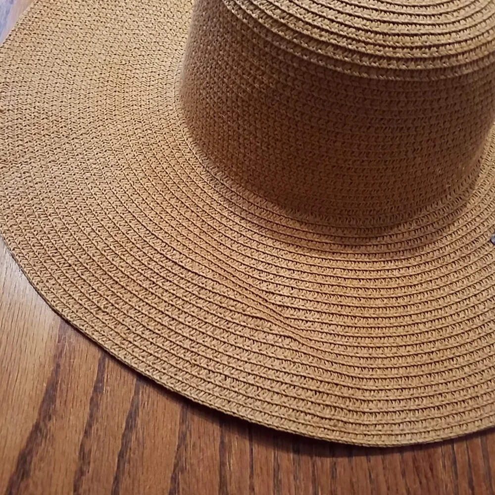Something Special Rhinestone Paper Floppy Brim Hat